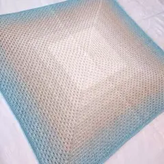 ハンドメイド④　手編み　ブランケット　マルチカバー　ひざ掛け　ストール　マット