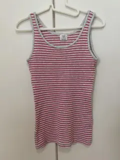 【美品】リブ素材 タンクトップ PLST プラステ