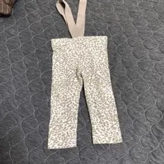 anonbabyヒョウ柄サスペンダー付きボトムス3-6