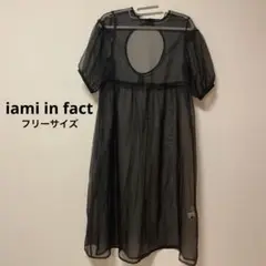 iami in fact ワンピース オーガンジー back open シアー