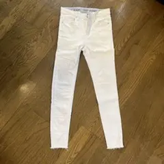 -5KGJEANS ホワイト スキニーデニム