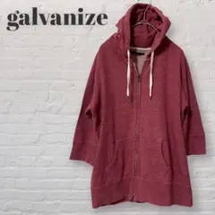 《galvanize》 五分丈パーカー ジップアップパーカー トレーナー メンズ