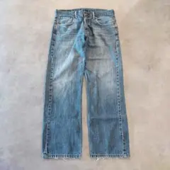 リーバイス569 Levis W32 ブルーデニム 青 ヒゲ 古着 15489