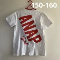 ▽ANAP GIRL　半袖　Tシャツ　カットソー　M　綿　胸ポケット