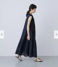 M新品タグ付き　2サイズ展開フロント刺繍ノースリーブワンピース　アーバンリサーチ