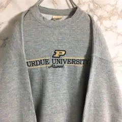 【カレッジロゴ刺繍】リー　Ｌｅｅ　パデュー大学　スウェット　グレー　Ｍ☆