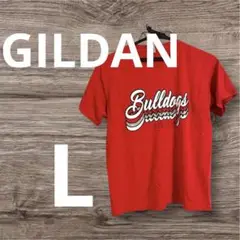 匿名配送✨GILDAN Bulldogs EST 1914 Tシャツ レッドL