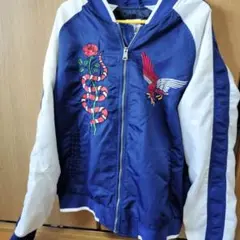 GAP 刺繍ジャケット L ネイビー中古