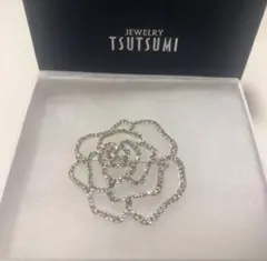 お値下げ♪新品、未使用♪ジュエリーツツミ　ブローチ　ローズ