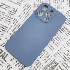 iPhone 14Pro シリコンケース [03] アッシュブルー