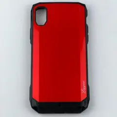 新品 未使用 iPhoneXR 耐衝撃 レッド 赤 スリムデザイン お洒落 高級