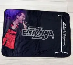 矢沢永吉　ブランケット　フランネル　ロゴマイク　ライブ　グッズ 矢沢永吉 ブランケット フランネル ロゴマイク ライブ グッズの