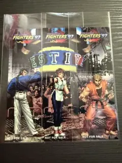 KOF97 購入特典 クリアしおり 龍虎の拳チーム リョウ ユリ ロバート