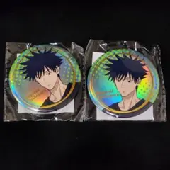 呪術廻戦 GIGO限定 伏黒恵 オーロラ箔押し缶バッジ 2個セット