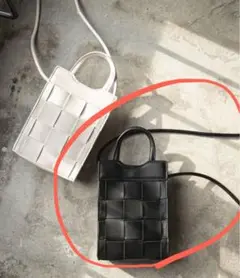 rectangle ショルダーバック ブラック