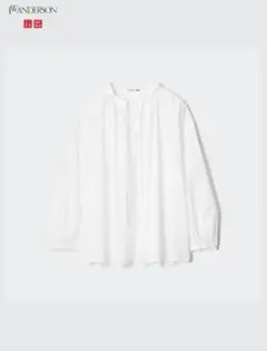 UNIQLO／コットンシアーボリュームブラウス