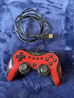 ELECOM USBゲームコントローラー レッド/ブラック