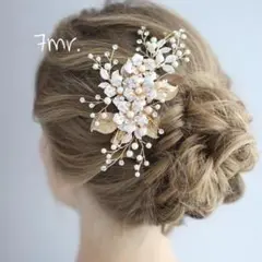 新品❀ゴールドヘッドドレス アクセサリー ブライダル 結婚式 ウェディング