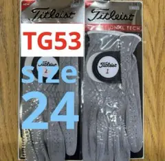 新品 タイトリスト　プロフェッショナルテック　 サイズ24 グレー　2枚