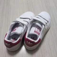 新品未使用　adidas スタンスミス ベルクロ ホワイト/ピンク　箱・タグ無し
