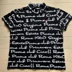 Picone club モックネック半袖シャツ 黒 サイズ1