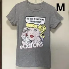 値下げ　Barbie バービープリント　Tシャツ　M