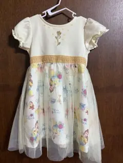 ⭐️値下げ価格⭐️プリンセス柄　ベル　半袖ワンピース 95cm