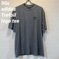 90s adidas Trefoil Tee グレーM