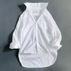 美品 フランクアンドアイリーン スタイルアイリーン スキッパーシャツ ホワイト