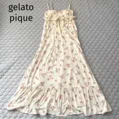 gelato pique ジェラートピケ　キャミワンピース　カップ付　花柄