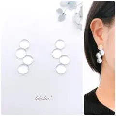no.652 再販♡雨粒みたいな クリア ドロップ ピアス or イヤリング