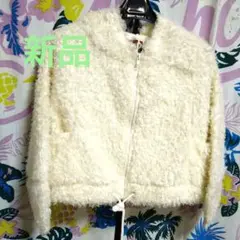 プードルファーショート丈パーカー
