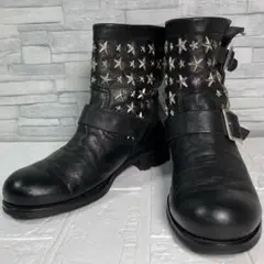 JIMMYCHOO ジミーチュウ スタースタッズ　エンジニアブーツ 日本限定　黒