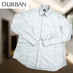 D'URBAN 薄いグレーの長袖シャツ