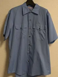 AO【ヴィンテージ70s Elbeco半袖 ワークシャツ DURACLOTH65