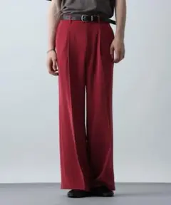 HARE Toromi ワイドパンツ レッド M
