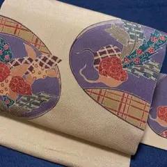 9-6 美品!高級 九寸名古屋帯 人気帯