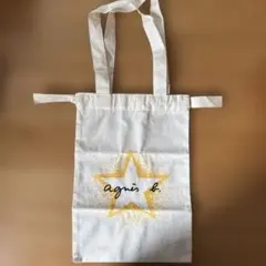 アニエスベー　星プリント ミニエコバッグ