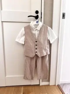 H&M フォーマルスーツ 120 ベージュ