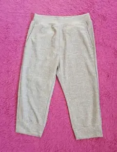 【美品】ユニクロ キッズ 140 ドライEXクロップドパンツ 七分丈