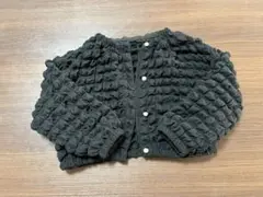 ポコポコカーディガン　ワールド　120 黒