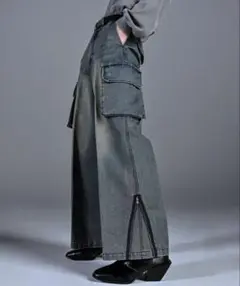 【ADRER】エクストラクオリティディフォーメーションフレアカーゴパンツ