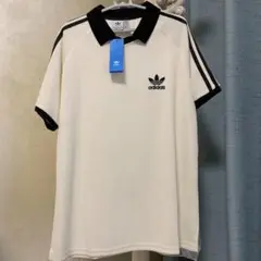 即決歓迎 新品adidasアディダスワッフルTシャツ半袖ポロツLサイズGR