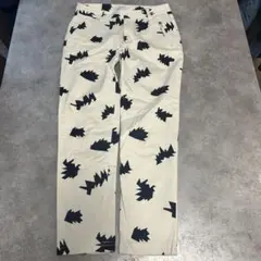 JUN&ROPE レディースパンツ M 黒い山模様