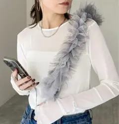 フリルチュールスマホショルダーストラップ