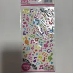 新品・未使用　音符シール(キャンディシール)