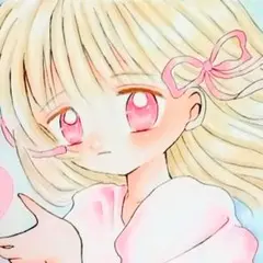 手描きイラスト(Girl②pink)
