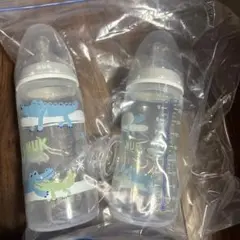 NUK ワニイラスト 哺乳瓶 240ml 2本セット
