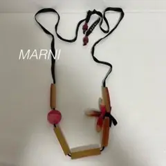 MARNI★ネックレス リボン お花 ストーン 個性的 モード セレクト