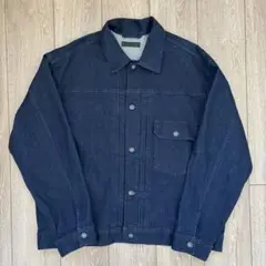 未使用に近い　ユニクロ　1st デニムジャケット 濃紺 XL 対戦モデル　大きい